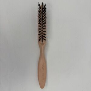 Vintage‎ Howard 77 Firm-Grip Hair Brush Peach Curved Ergonomic Handle Sunburst